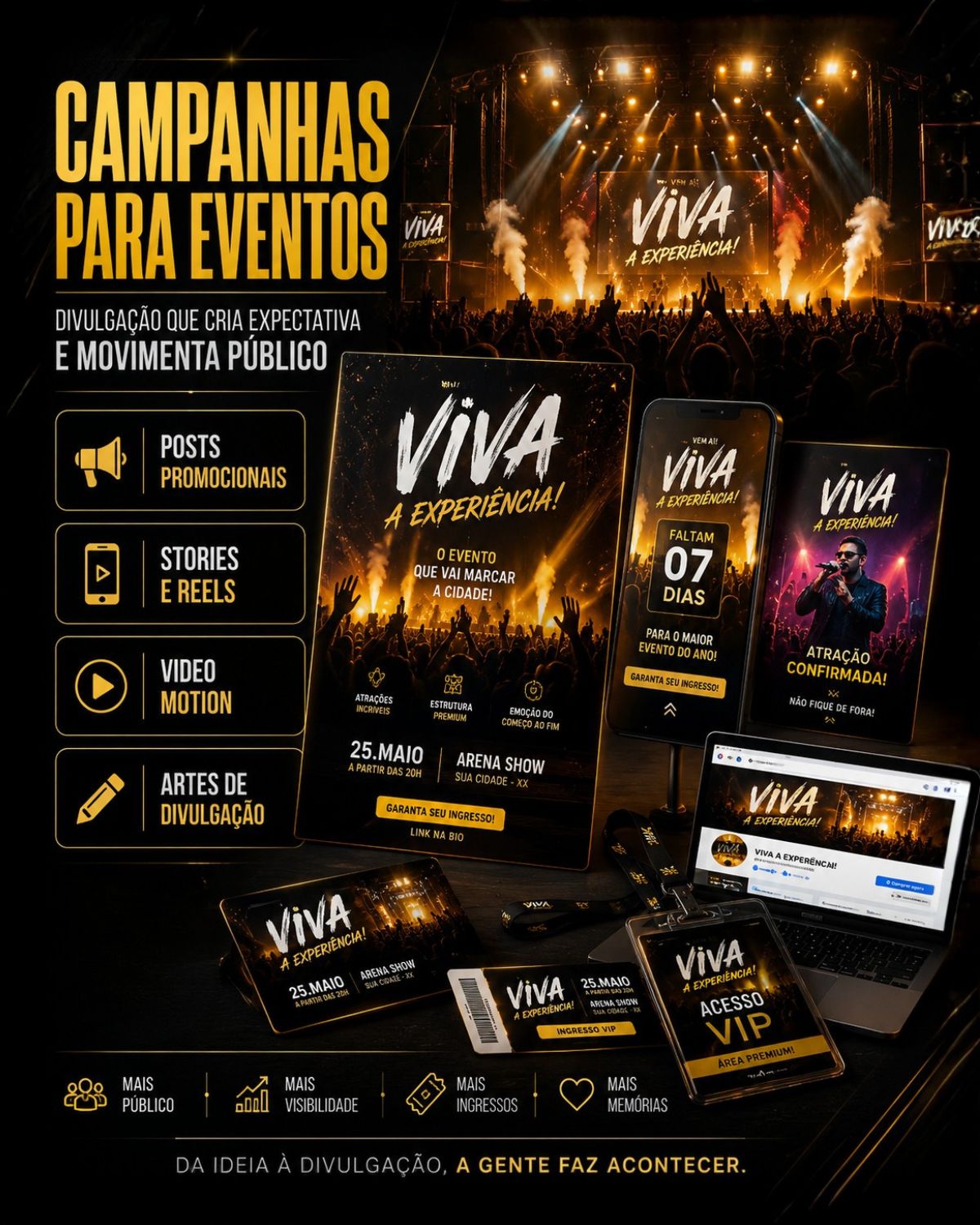 Campanhas para eventos