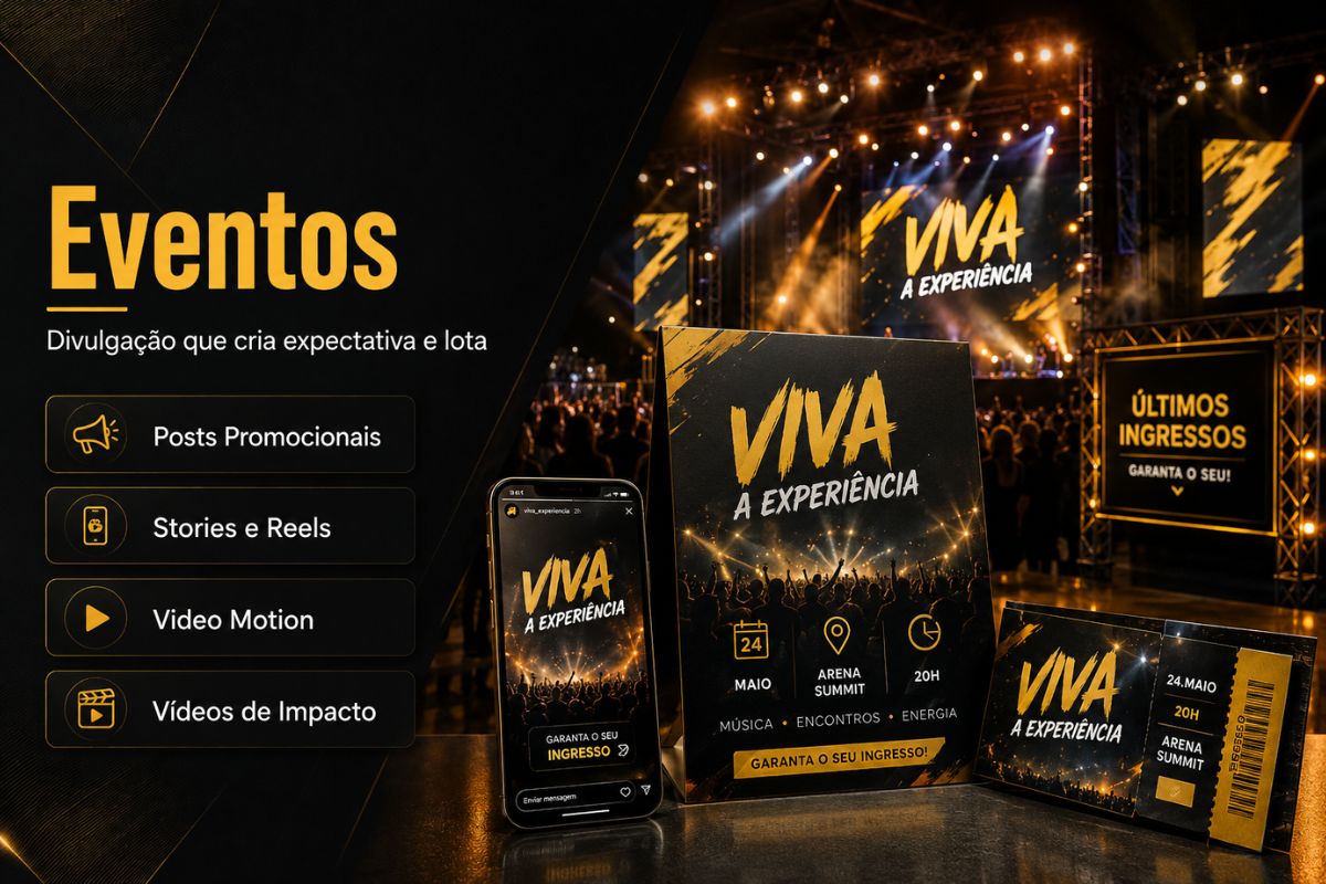 Divulgação visual para eventos