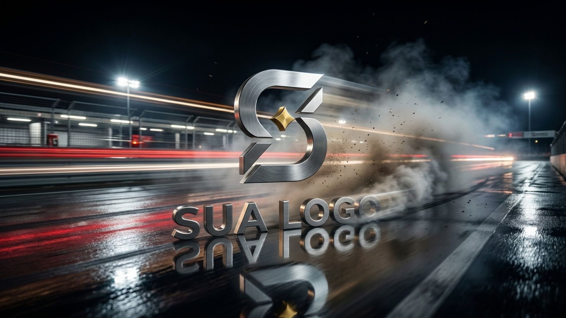 Logomarca em corrida automobilística