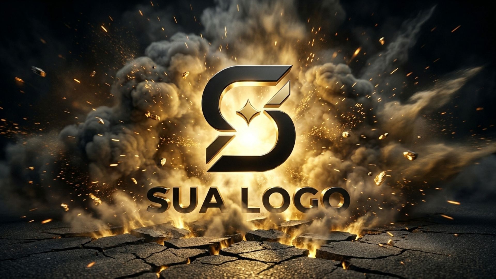 Logomarca em explosão de impacto