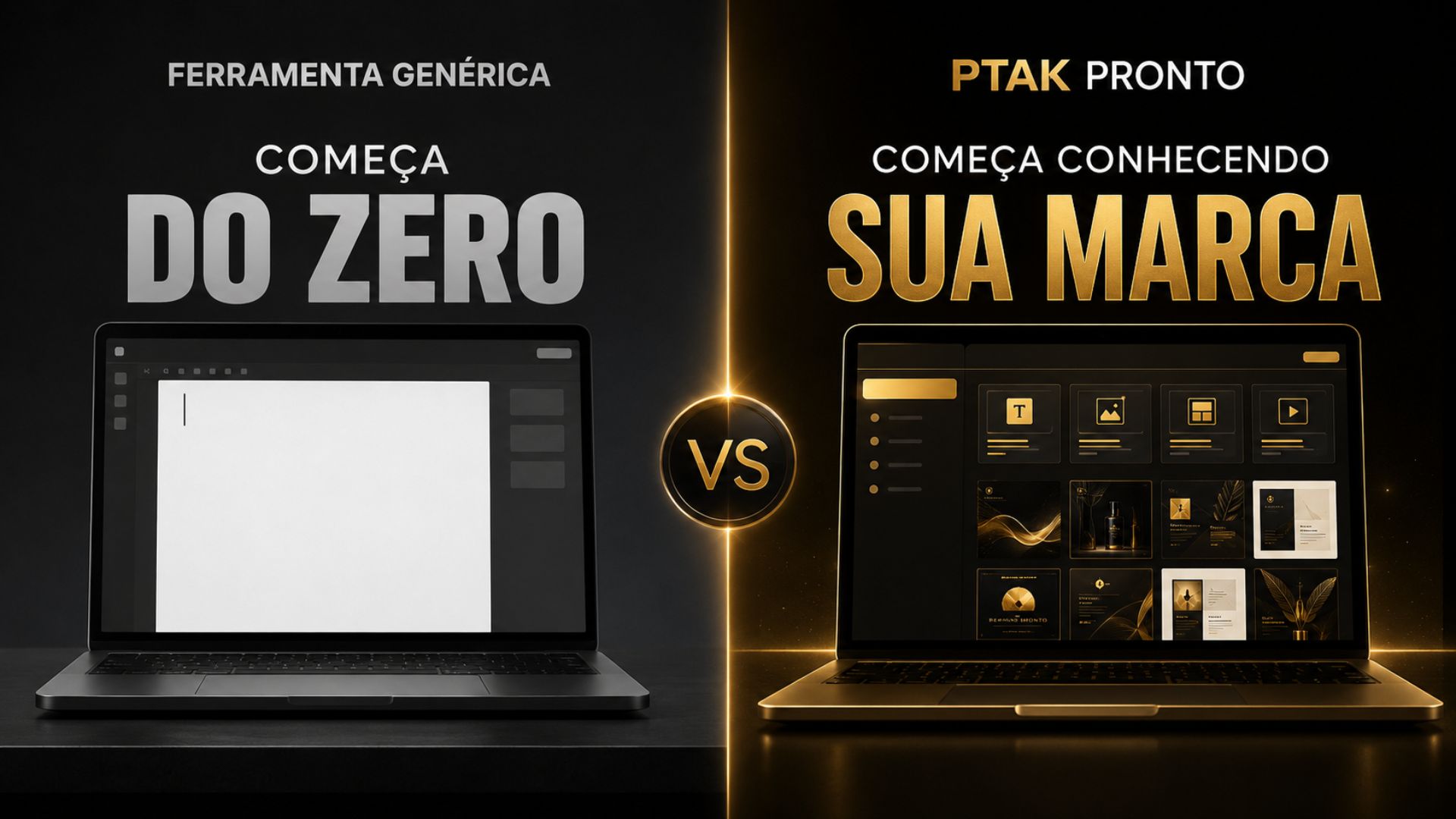 Comparação entre ferramenta genérica e PTAK Pronto